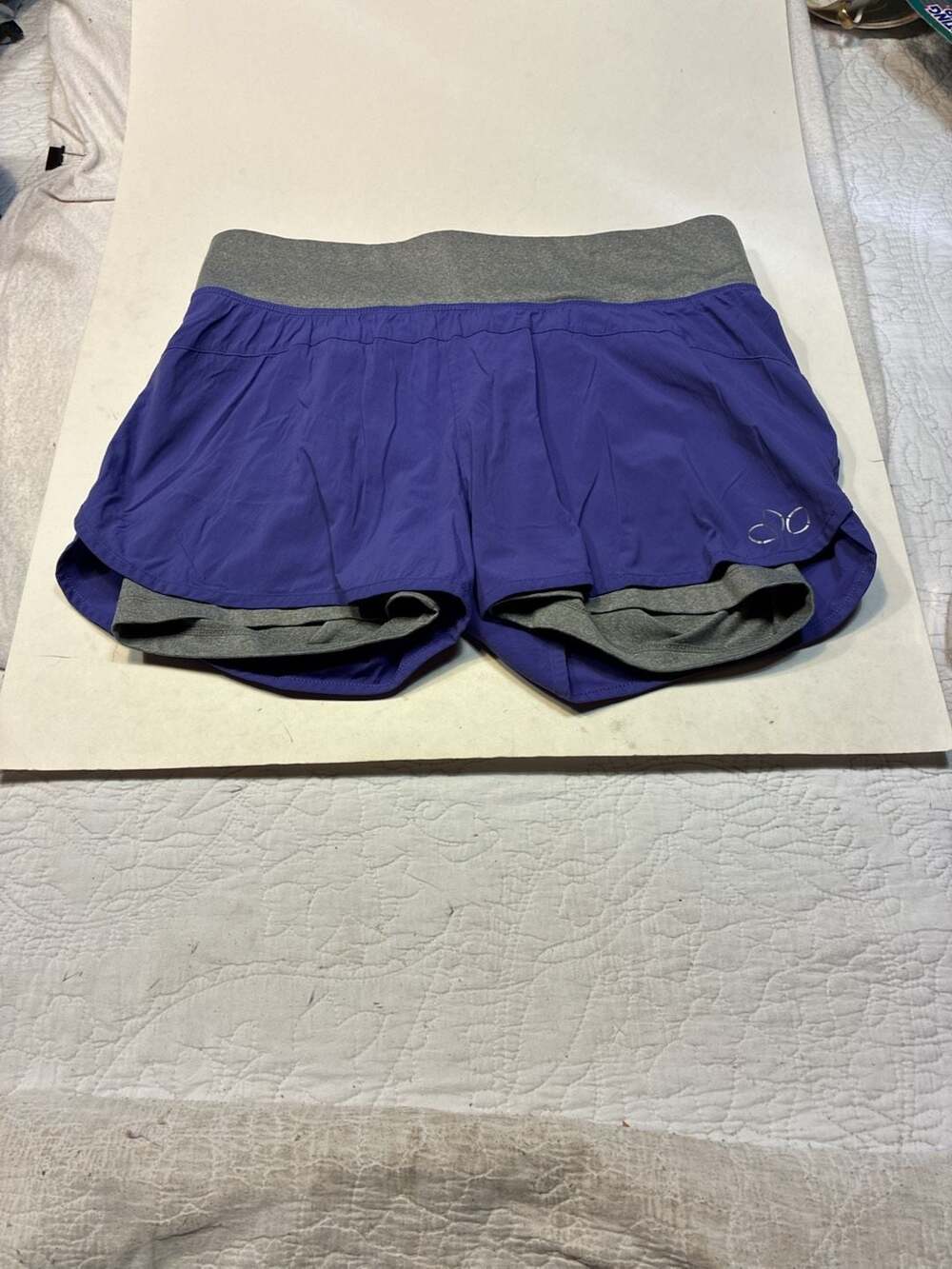 REI Women's Medium Purple & Gray Double Layer Athletic Running Shorts